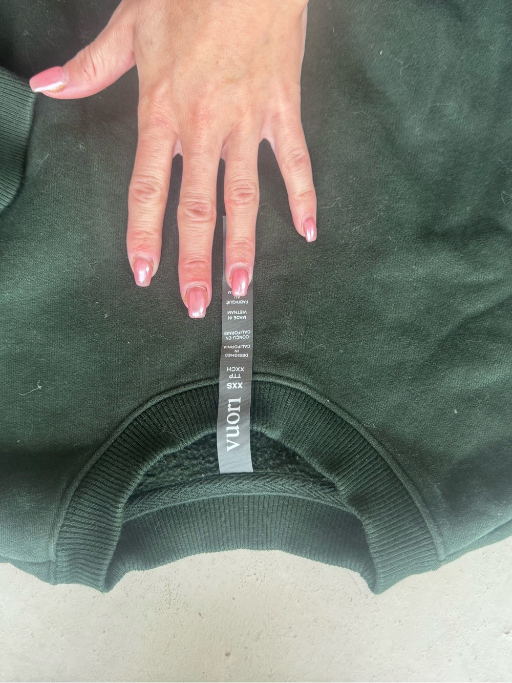 Vuori Forest Green Crewneck Sweatshirt - Picture 2 of 2